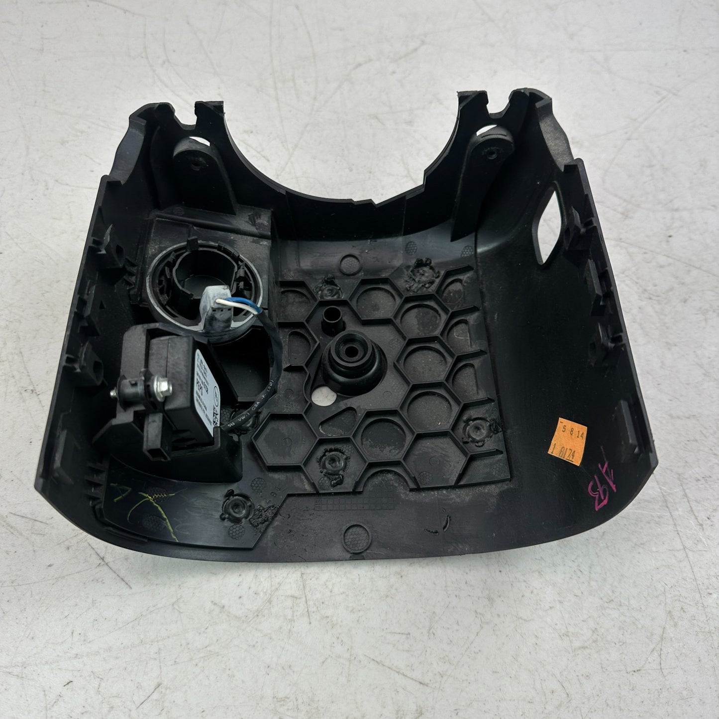 14-19 CORVETTE STEERING COLUMN HOUSING LOWER COVER TRIM W/ ANTI-THEFT MODULE OEM