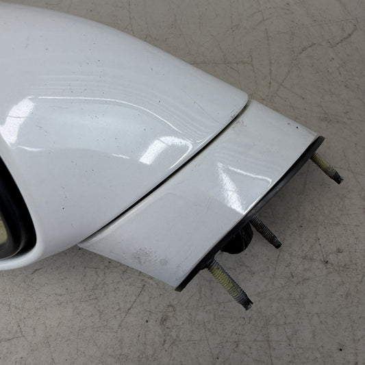 05-13 CHEVROLET CORVETTE C6 FRONT LEFT POWER FOLD DOOR MIRROR WHITE OEM SEE PICS