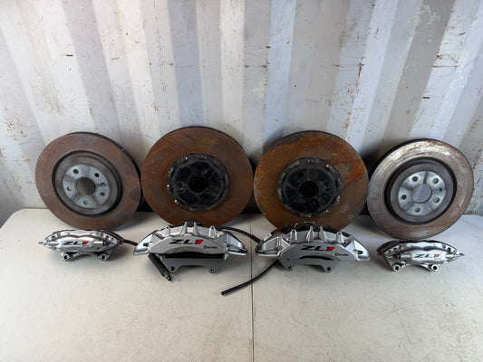 2016-2024 CHEVROLET CAMARO FRONT & REAR BREMBO BRAKE CALIPERS W/ ROTORS SET OEM