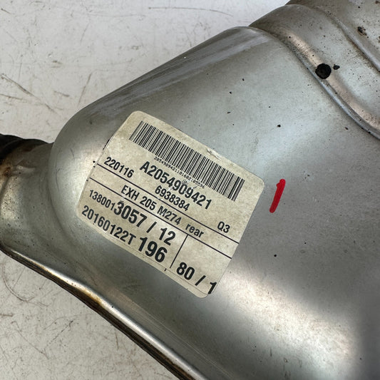 2015-2018 MERCEDES W205 C300 REAR LEFT DRIVER EXHAUST MUFFLER A2054909421 OEM