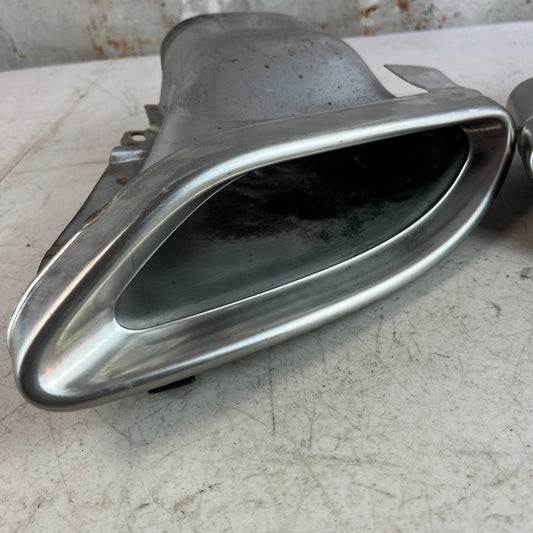 2015-2021 MERCEDES W205 C300 REAR LEFT & RIGHT SIDE EXHAUST MUFFLER TIP PAIR OEM