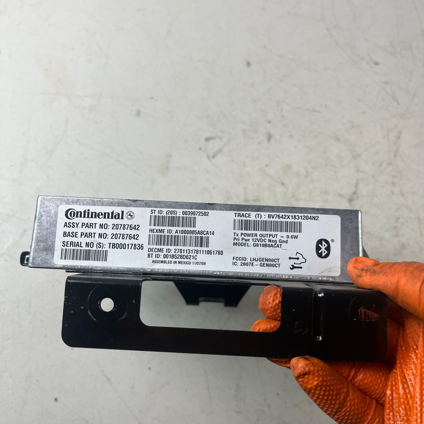 2008-2015 CADILLAC CTS-V ONSTAR COMMUNICATION CONTROL MODULE UNIT 20787642 OEM