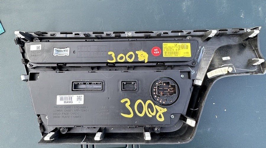 15-17 Hyundai Sonata AC Heater Climate Clock Display Starter Bezel 94510-C2500