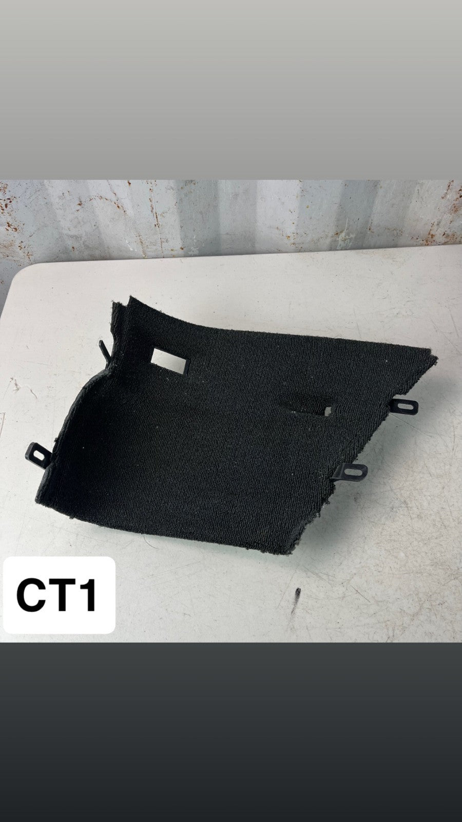 2014-2019 CHEVROLET CORVETTE REAR LEFT SIDE QUARTER TRIM COVER PANEL BLACK OEM