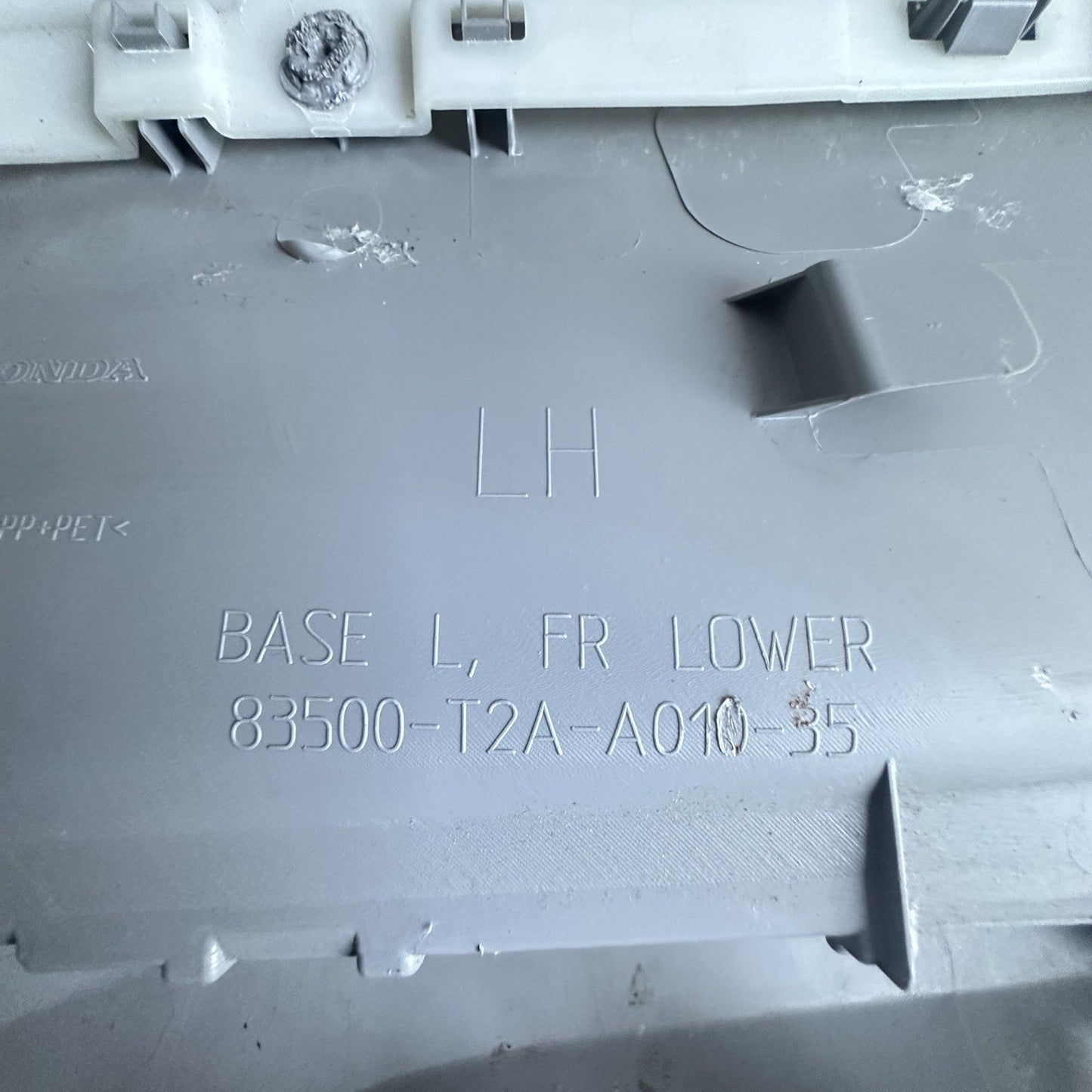 13-17 Honda Accord Front Left Driver Sedan Door Trim Panel GRAY/BLACK Leather