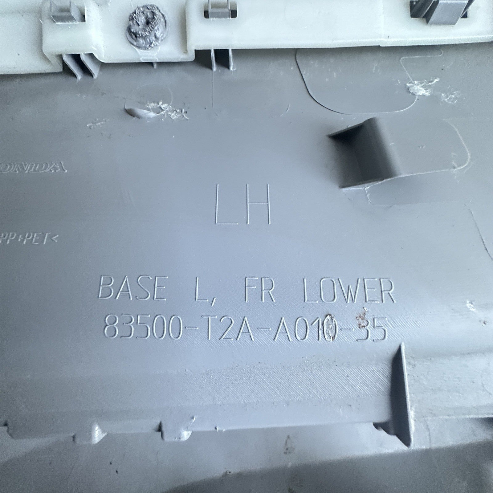 13-17 Honda Accord Front Left Driver Sedan Door Trim Panel GRAY/BLACK Leather