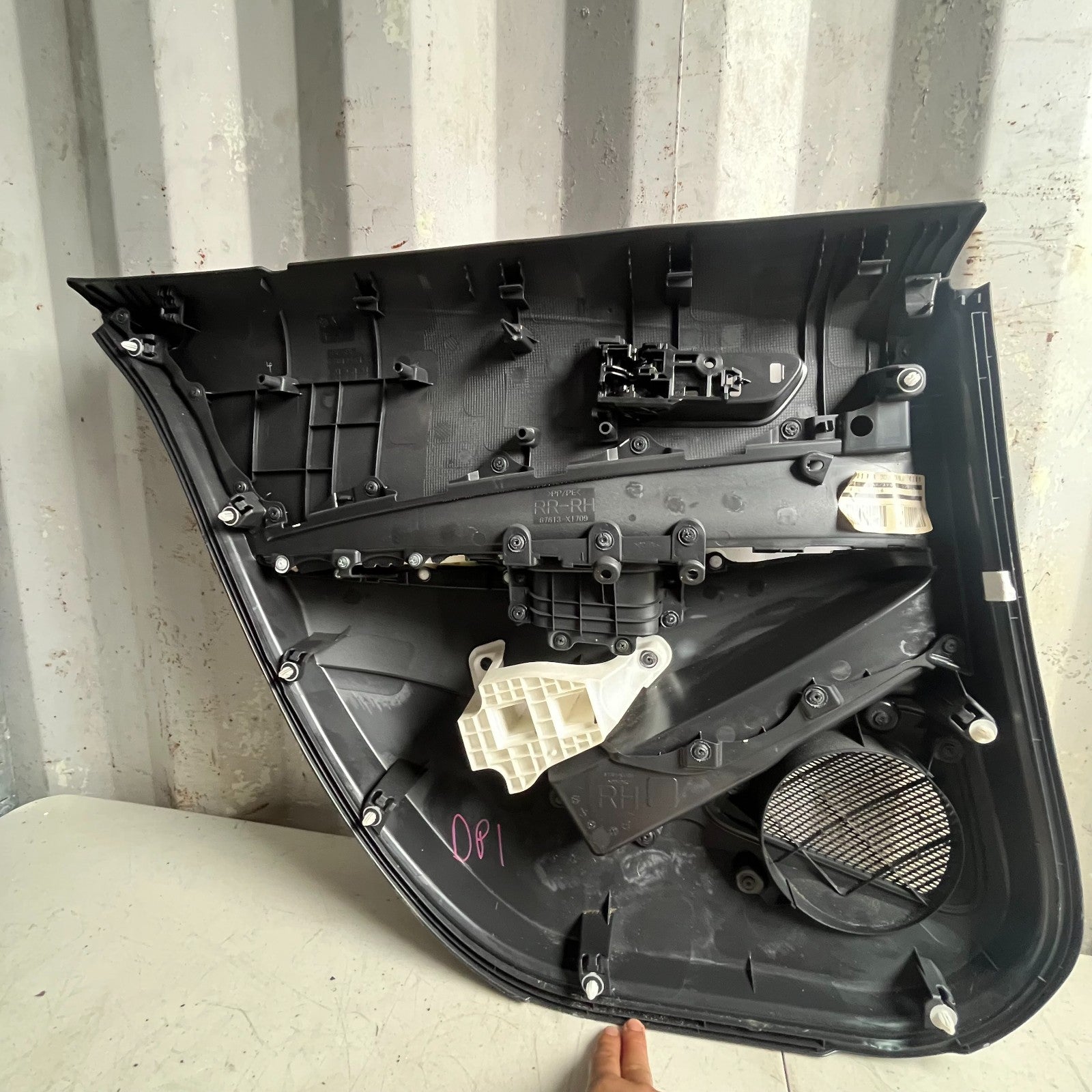 2019-2025 TOYOTA COROLLA REAR RIGHT PASSENGER INTERIOR DOOR TRIM PANEL BLACK OEM