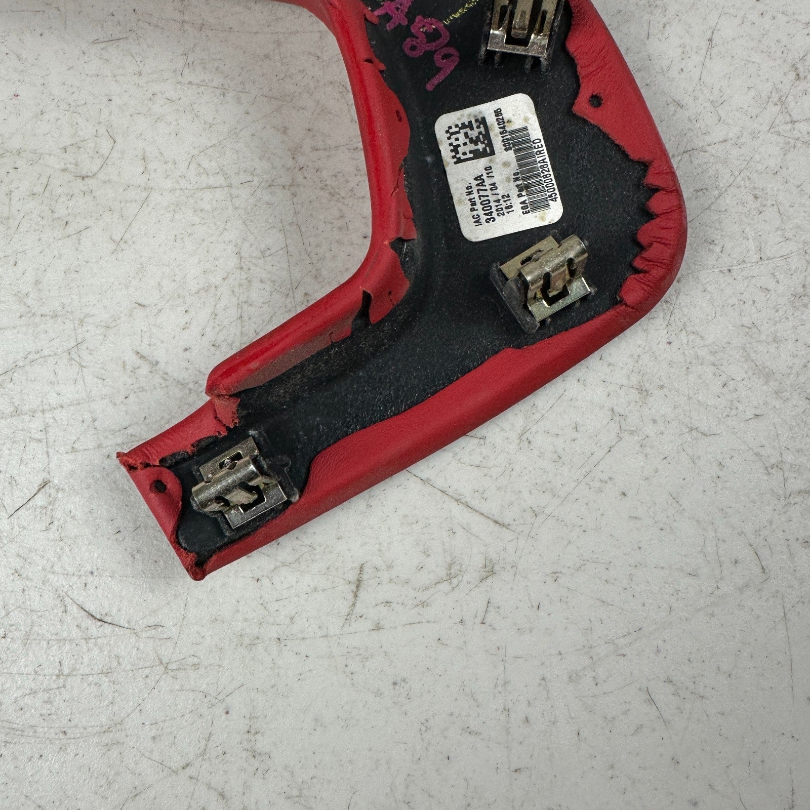 2014-2019 CHEVY CORVETTE C7 FRONT RIGHT LOWER DASH TRIM COVER PANEL RED 340077AA