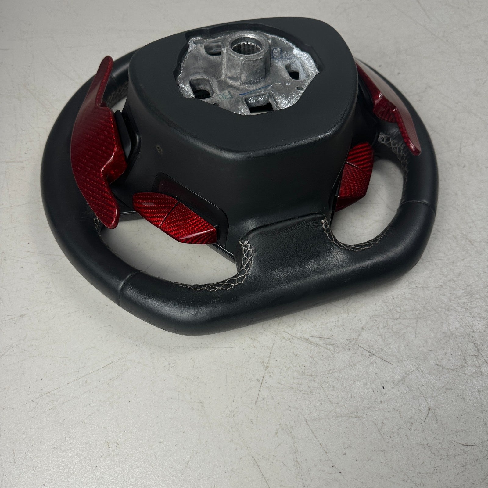 14-19 CHEVY CORVETTE C7 CARBON FIBER STEERING WHEEL W/ PADDLE SHIFTER & SWITCHS