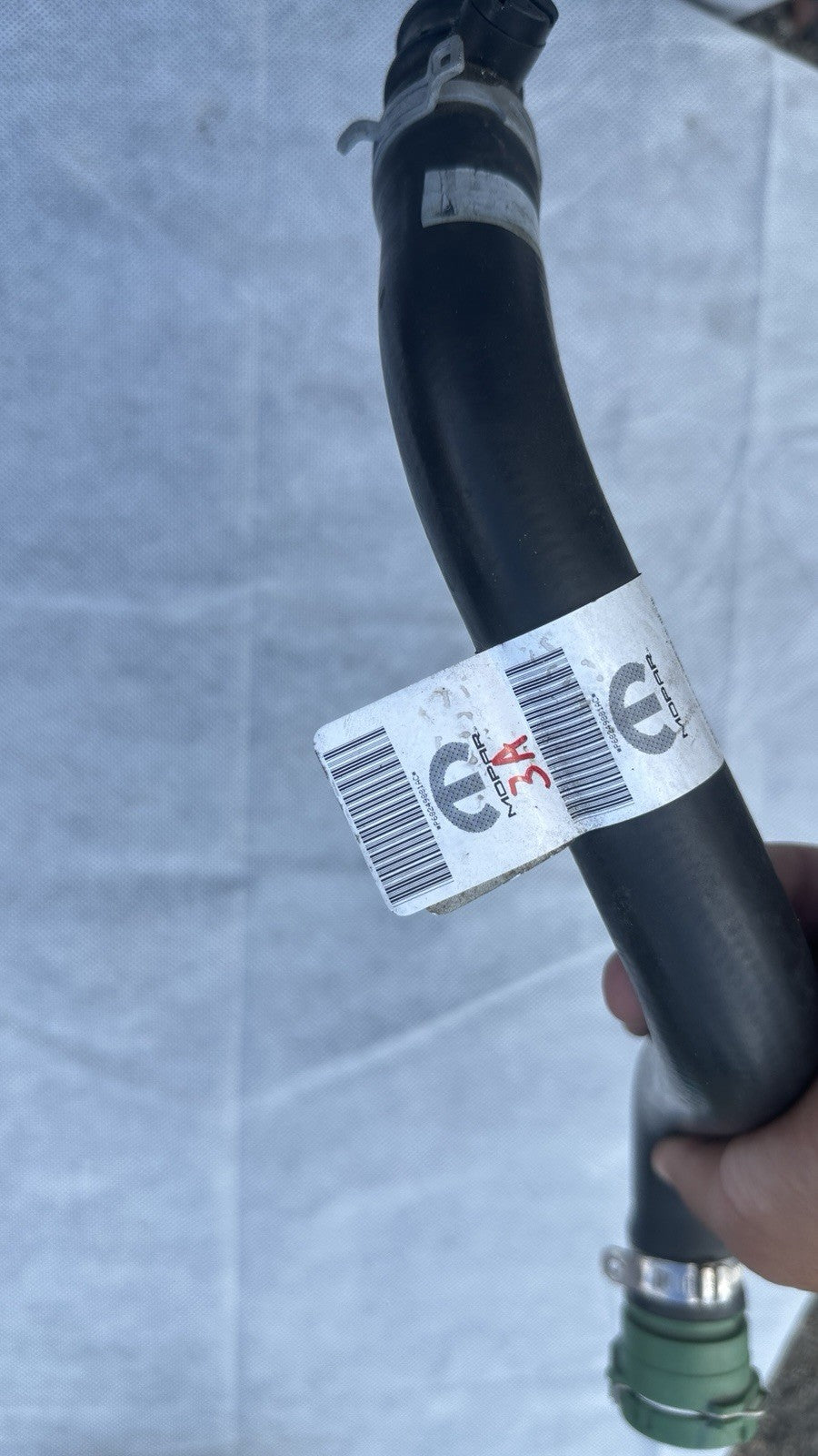 2017-2021 Jeep Compass Heater Return Hose PN p68249881ac