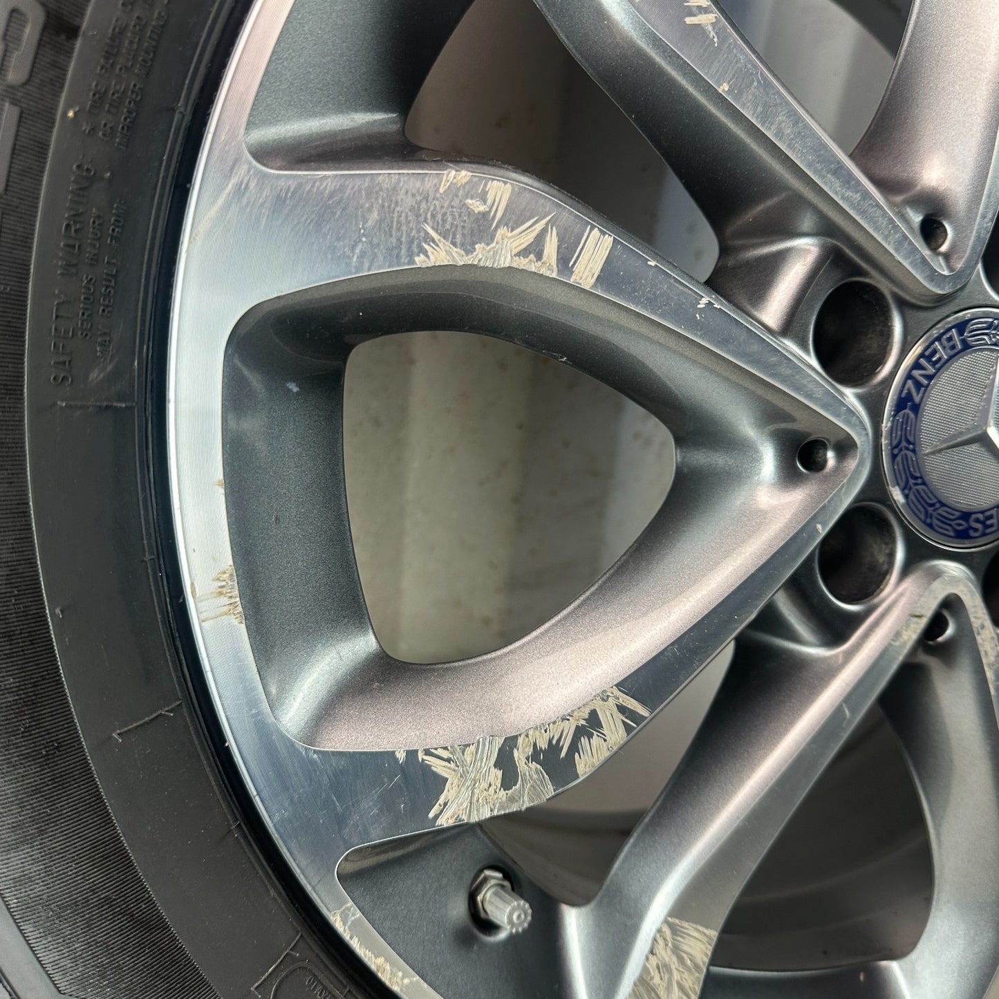 2015-2018 MERCEDES W205 C300 17x7' INCH 10 SPOKE WHEEL RIM W/ TIRE A2054010200