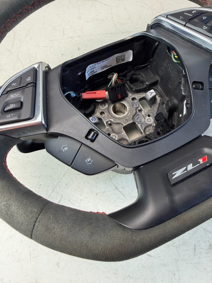 2023 CHEVROLET CAMARO ZL1 MULTIFUNCTION STEERING WHEEL BLACK ALCANTARA 23427866