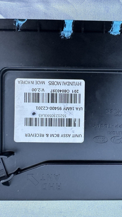 2015-2017 Hyundai Sonata BCM Body Control Module PN 95400-C2201