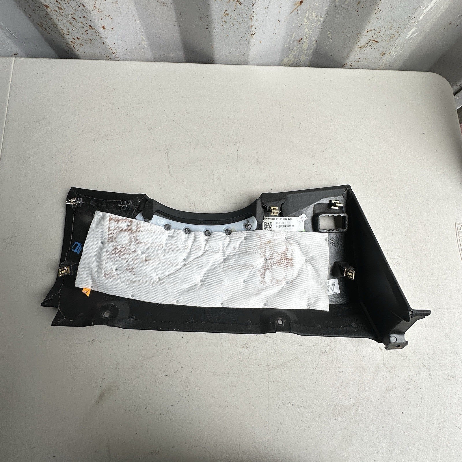 14-19 Corvette C7 Lower Driver Side Dash Knee Bolster Pad Jet Black 3461