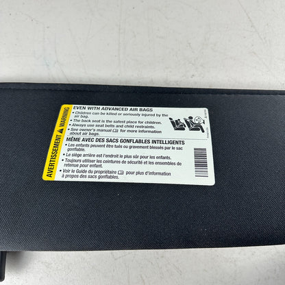 05-13 CHEVROLET CORVETTE FRONT RIGHT PASSENGER SIDE SUNVISOR SUN VISOR BLACK OEM