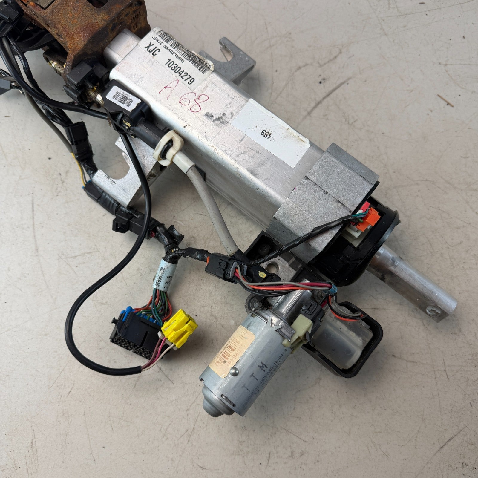 2005-2008 CHEVROLET CORVETTE C6 POWER STEERING COLUMN ASSEMBLY 10304279 OEM