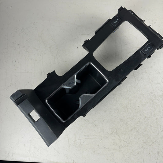 13-17 HONDA ACCORD CENTER CONSOLE FLOOR SHIFTER PANEL W/ CUP HOLDER OEM GLOSS BK