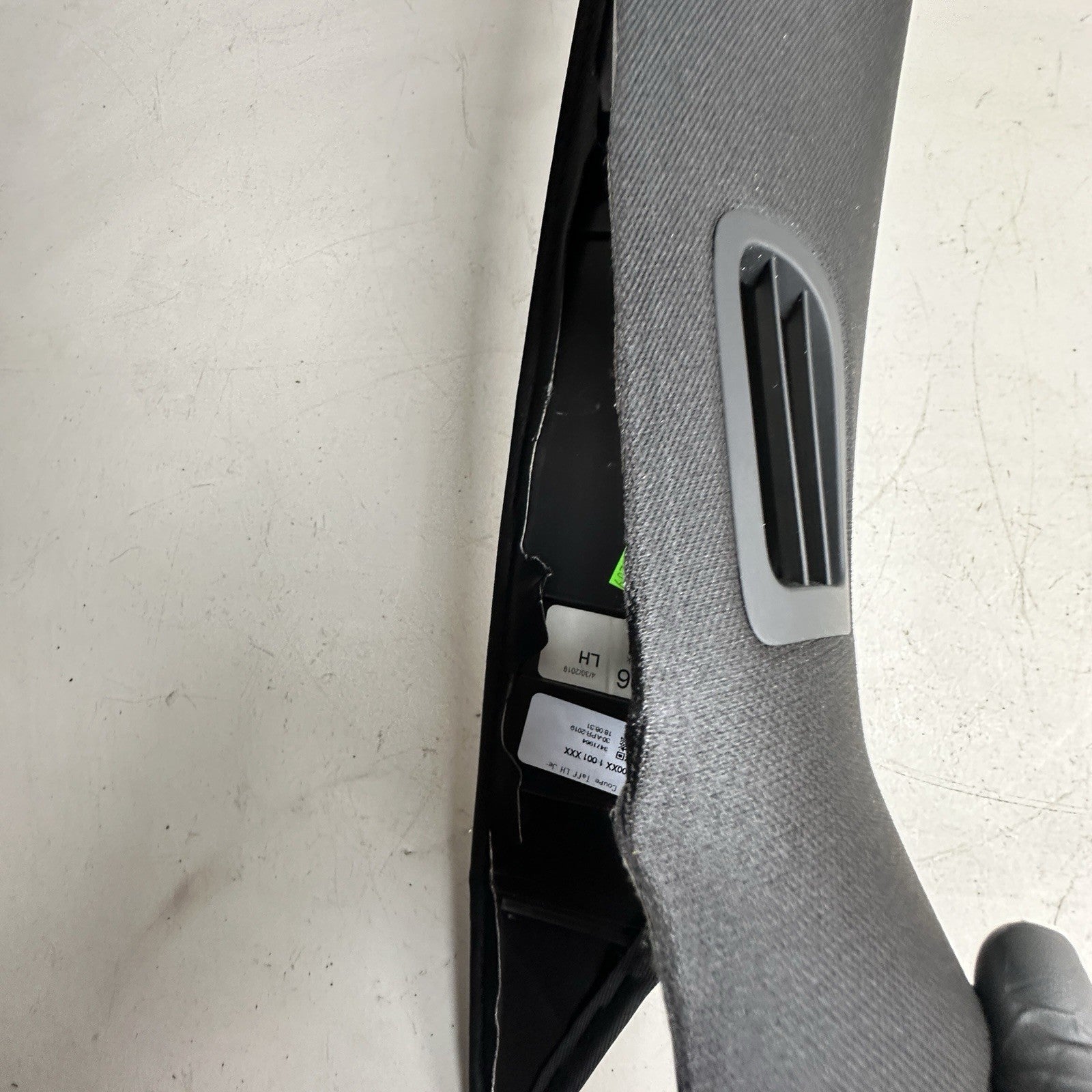 14-19 Chevy Corvette C7 Jet Black LH Windshield Garnish Molding A Pillar
