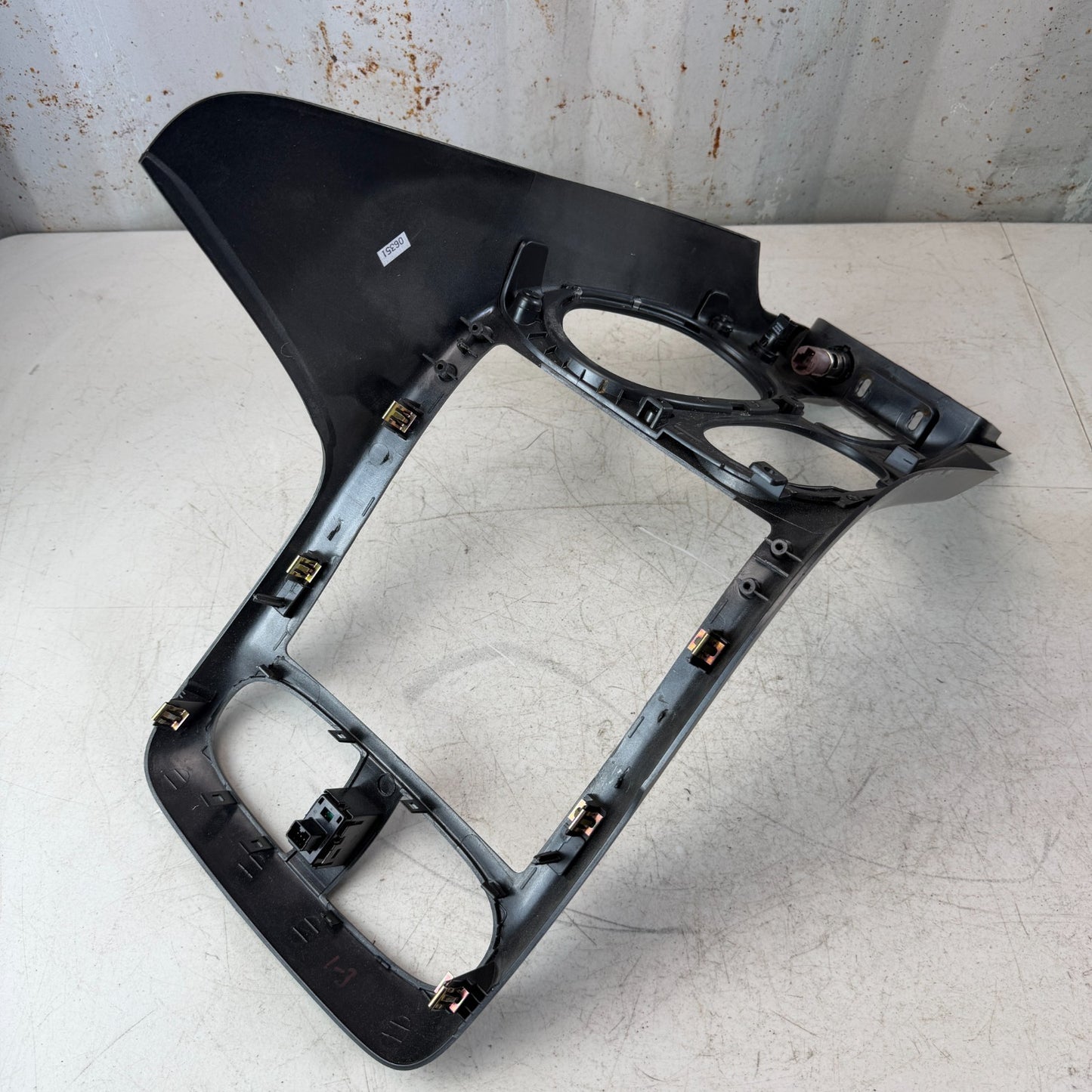 2005-13 CHEVY CORVETTE C6 CENTER CONSOLE SHIFTER PANEL W/ HAZARD SWITCH 15884818