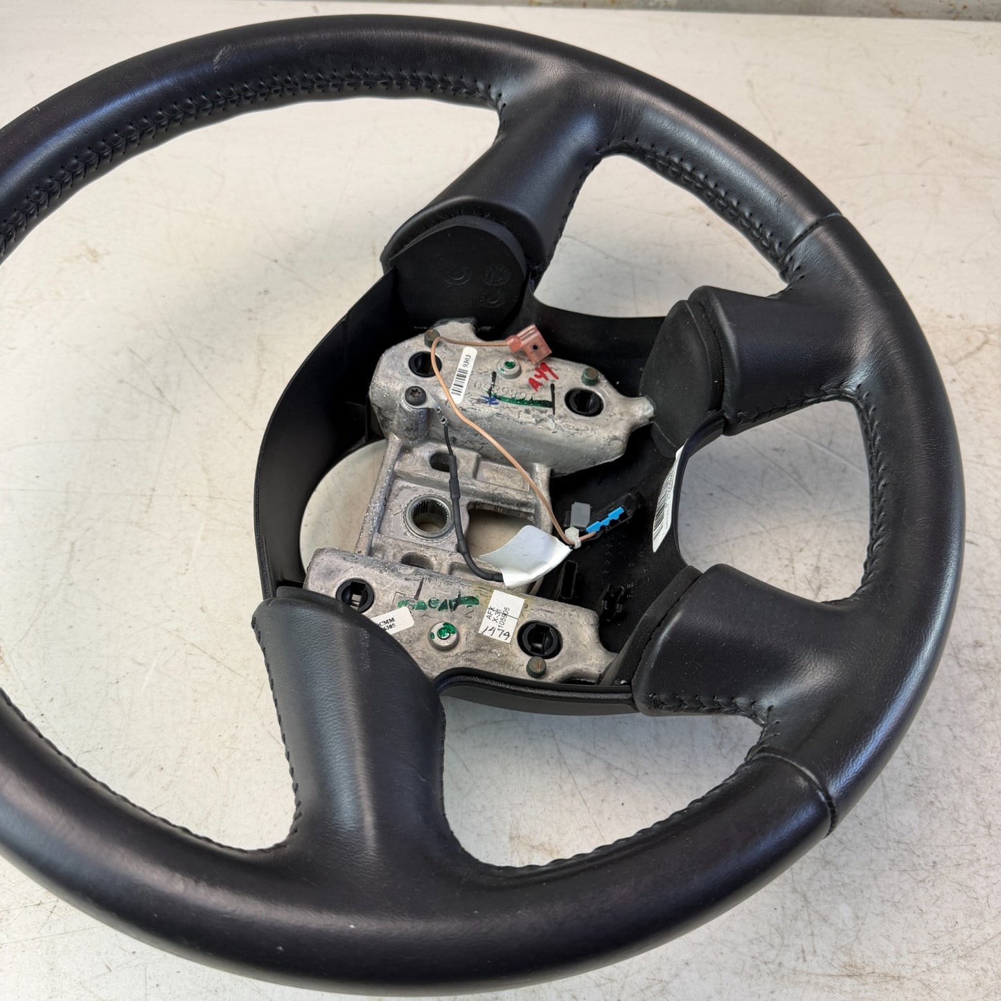 2005-2013 CHEVROLET CORVETTE C6 FRONT LEFT STEERING WHEEL BLACK LEATHER OEM