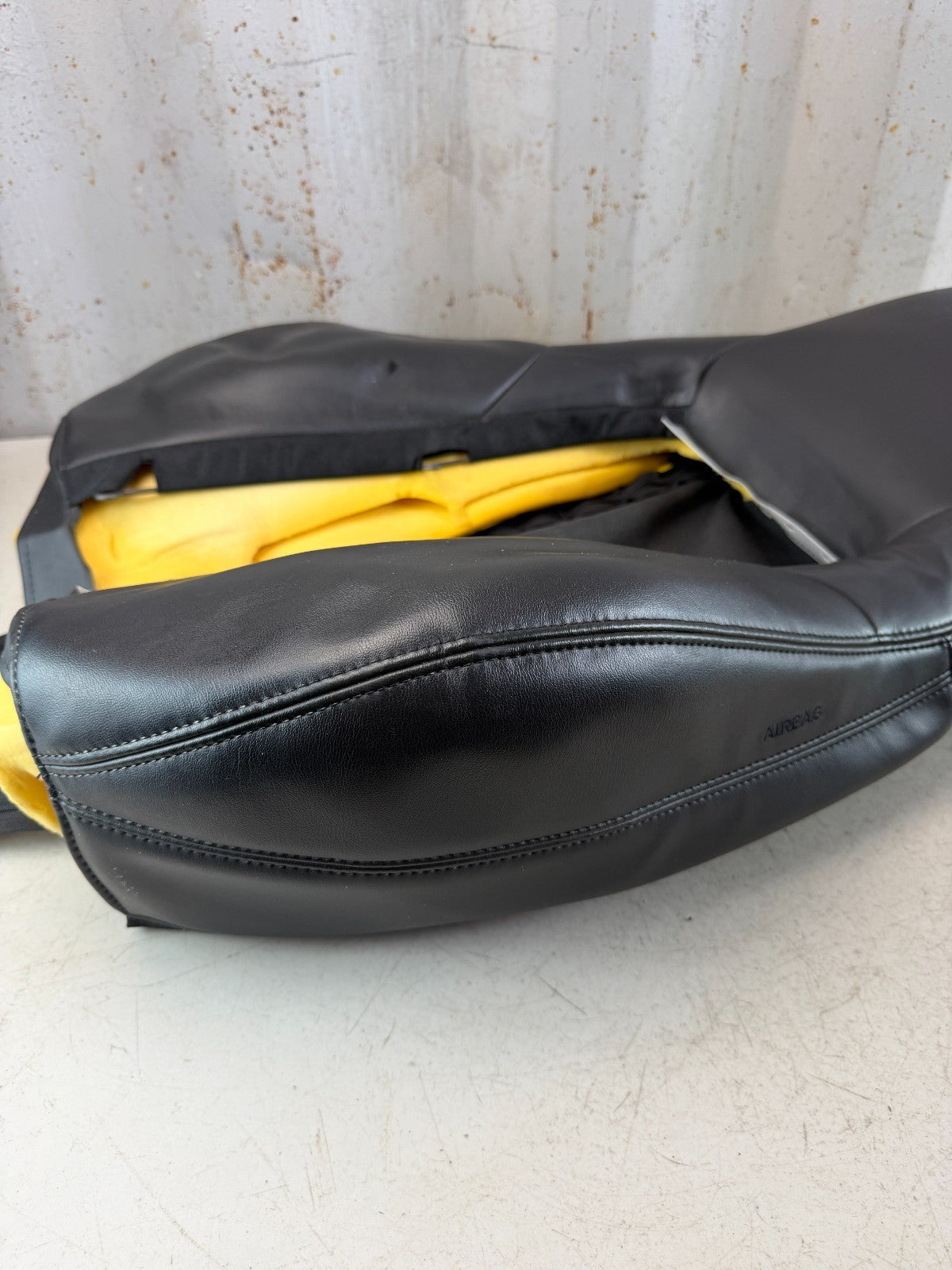 05-13 CHEVROLET CORVETTE C6 LEFT DRIVER SIDE UPPER BACKREST SEAT CUSHION BLACK