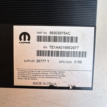 2017 - 2022  Charger/Challenger / Chrysler 300 Radio Amp Amplifier OE 68303975AC