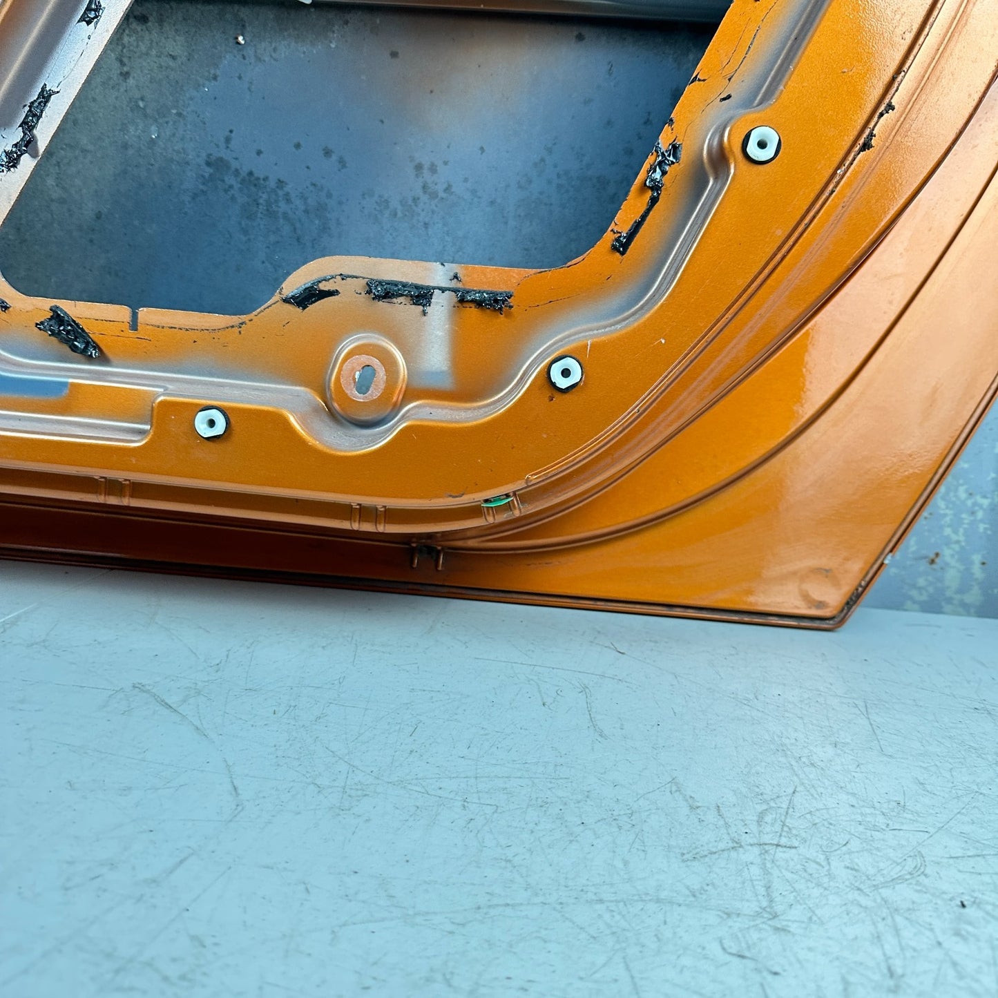 05-13 CHEVROLET CORVETTE FRONT RIGHT PASSENGER SIDE DOOR SHELL PANEL ORANGE OEM