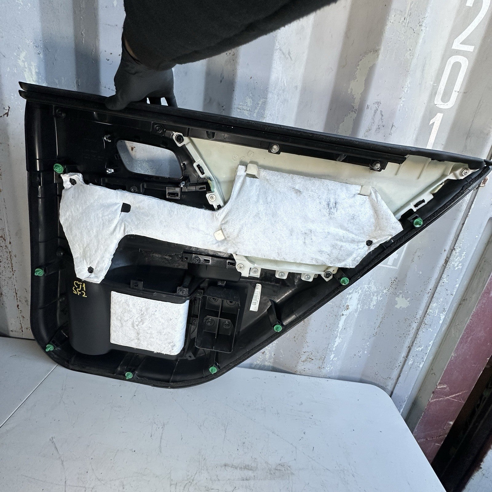 2013-17 HONDA ACCORD SEDAN REAR LEFT INTERIOR DOOR PANEL TRIM OEM Black Leather