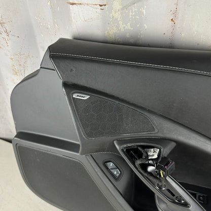 2014-2019 CHEVROLET CORVETTE C7 FRONT RIGHT SIDE INTERIOR DOOR PANEL BLACK OEM