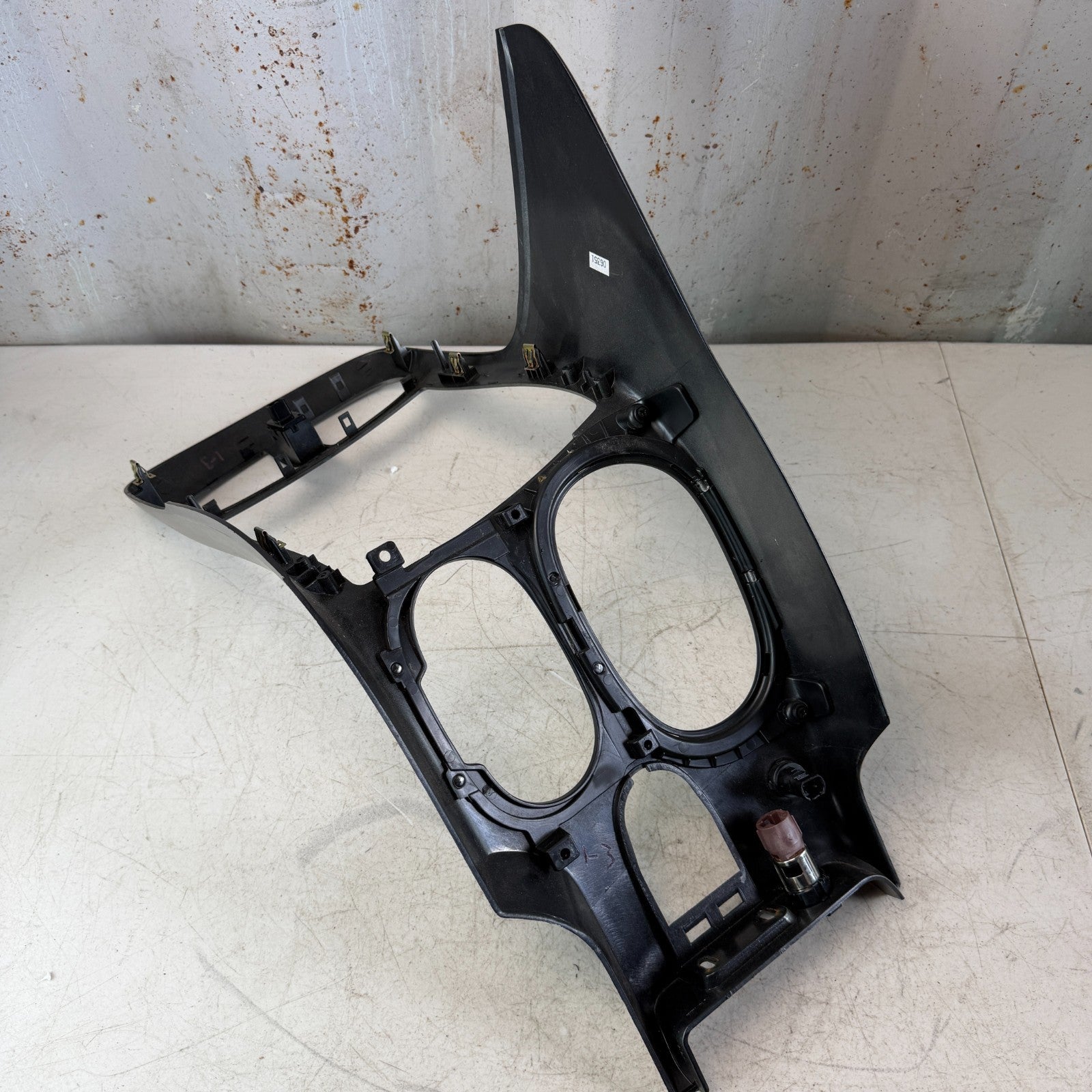 2005-13 CHEVY CORVETTE C6 CENTER CONSOLE SHIFTER PANEL W/ HAZARD SWITCH 15884818