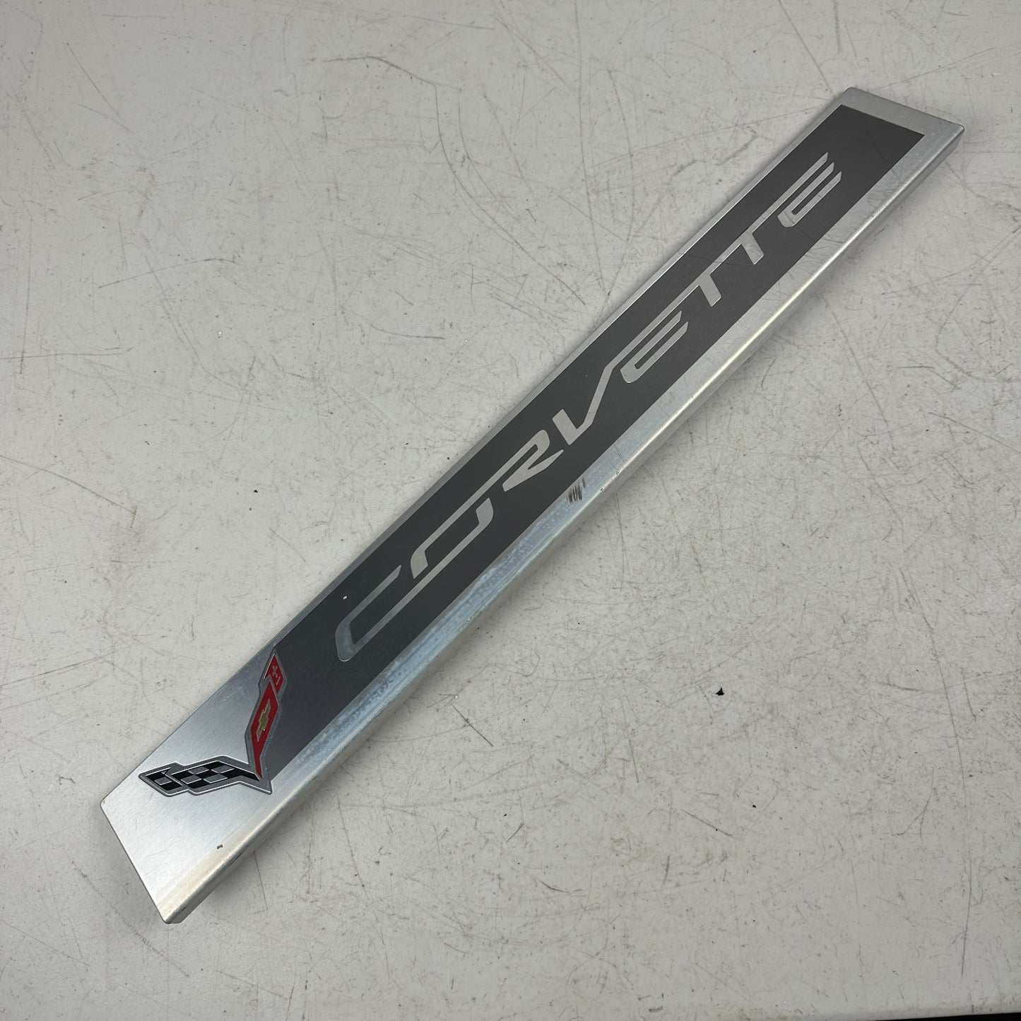 2014-2019 CHEVROLET CORVETTE C7 DOOR SILL SCUFF ENTRY PLATE TRIM 22789326 OEM