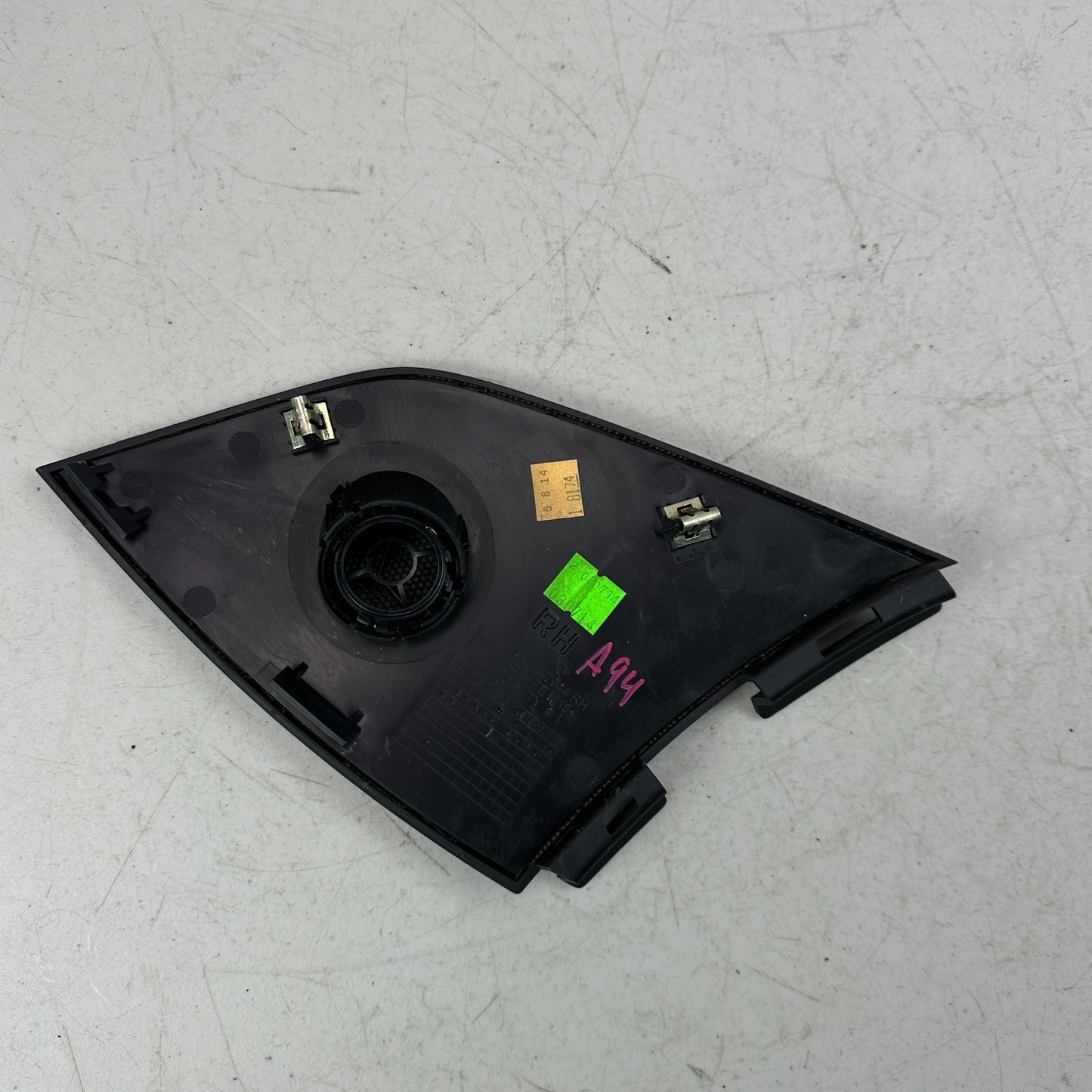 14-2019 CHEVY CORVETTE RIGHT PASSENGER UPPER DASH SPEAKER TWEETER COVER TRIM OEM