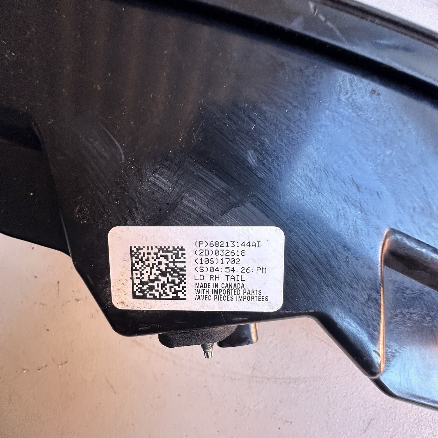 2015-2023 Dodge Charger OEM Right Passenger Taillight Lamp