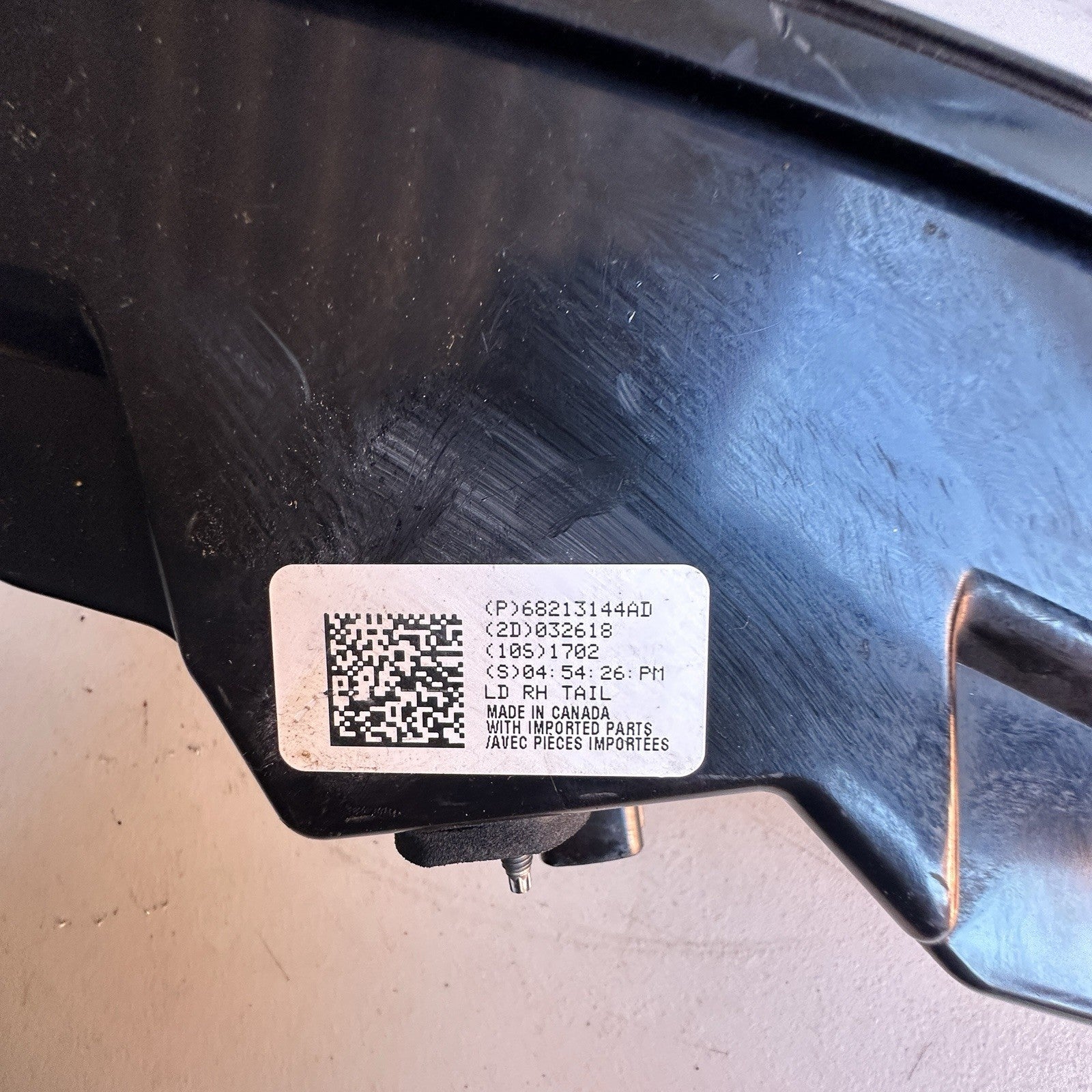 2015-2023 Dodge Charger OEM Right Passenger Taillight Lamp