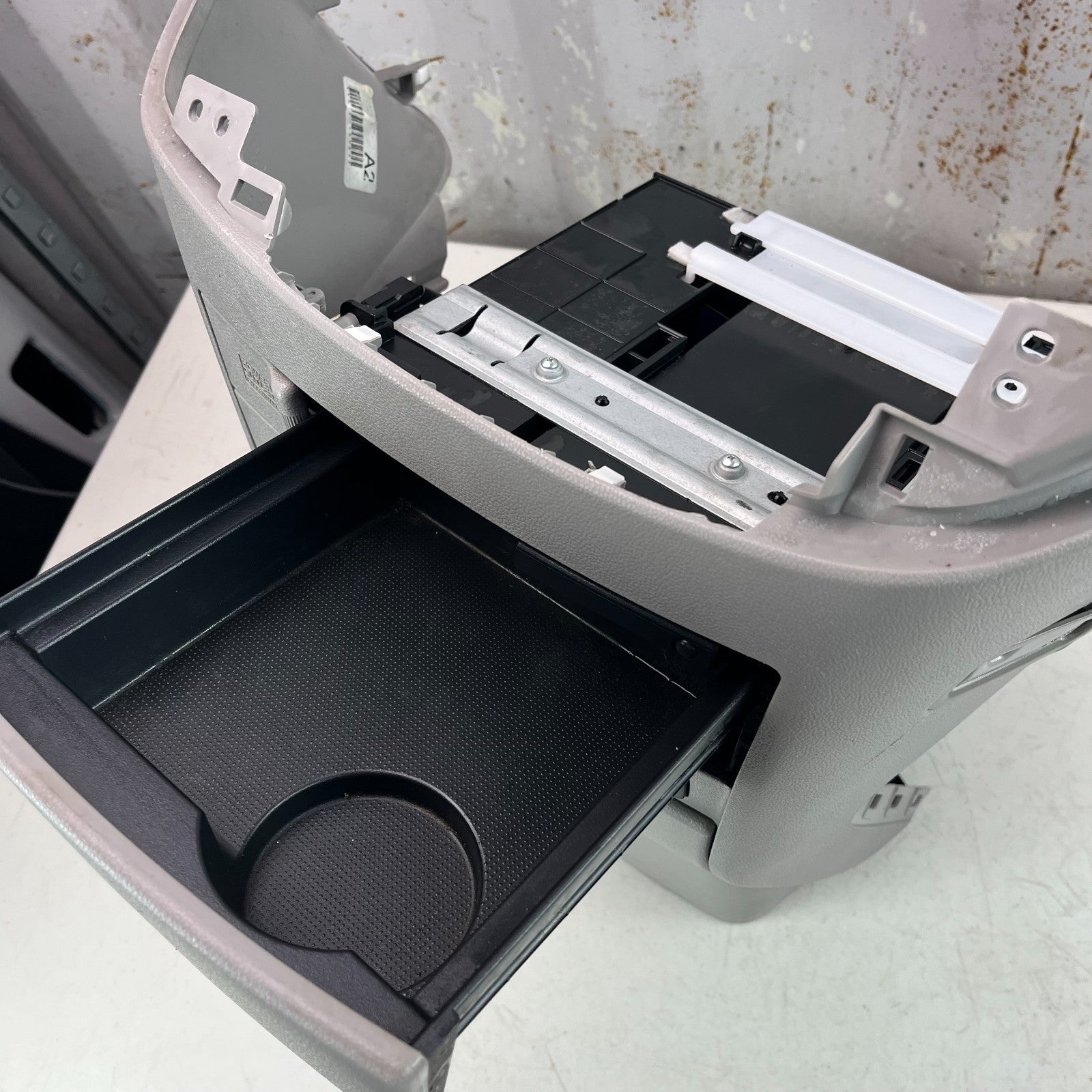 2011-2013 HONDA ODYSSEY FRONT LOWER CENTER DASH STORAGE BOX POWER OUTLET AASY