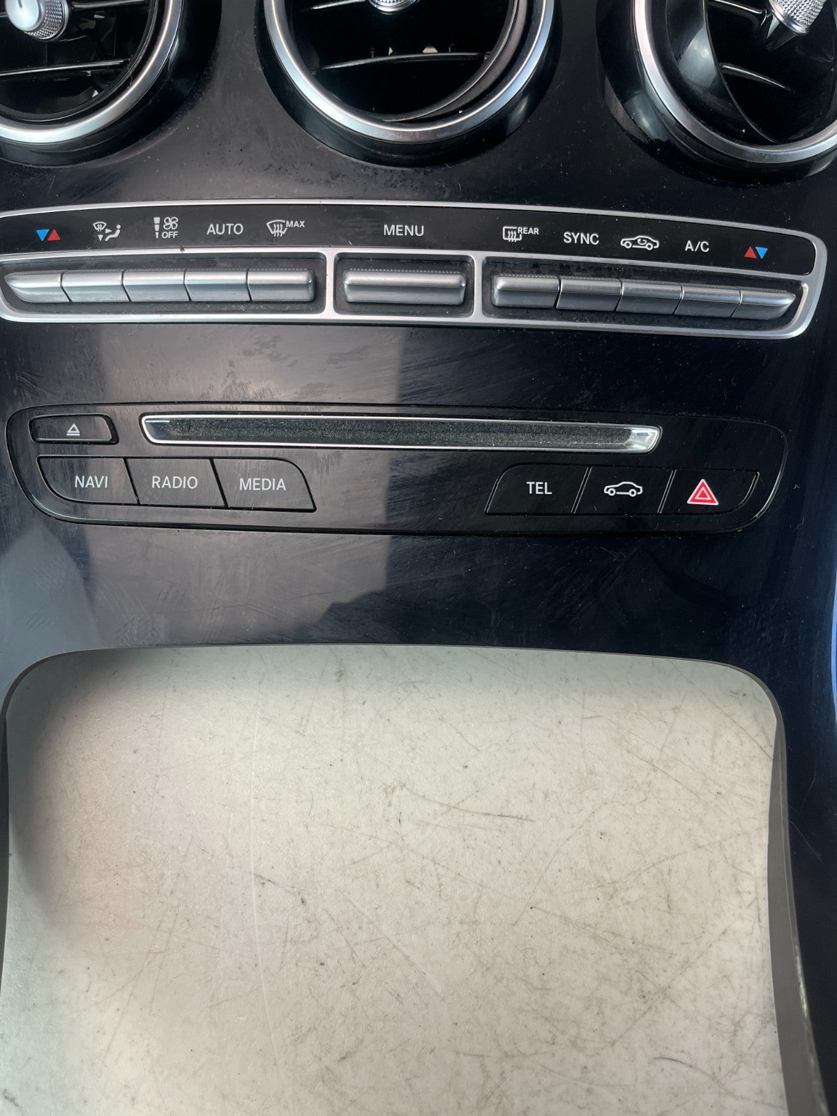 2015-2020 MERCEDES W205 C300 2.0L CENTER CONSOLE AIR VENT SWITCH PANEL ASSY OEM