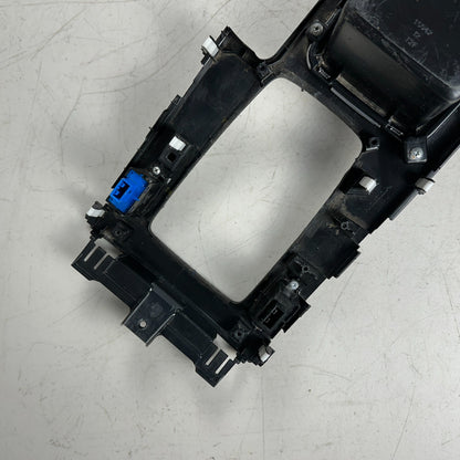 13-17 HONDA ACCORD CENTER CONSOLE FLOOR SHIFTER PANEL W/ CUP HOLDER OEM GLOSS BK