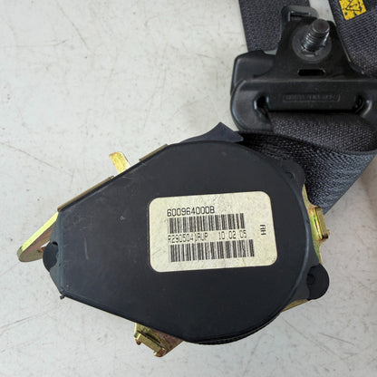 05-13 CHEVROLET CORVETTE C6 FRONT RIGHT SEATBELT SEAT BELT RETRACTOR BLACK OEM