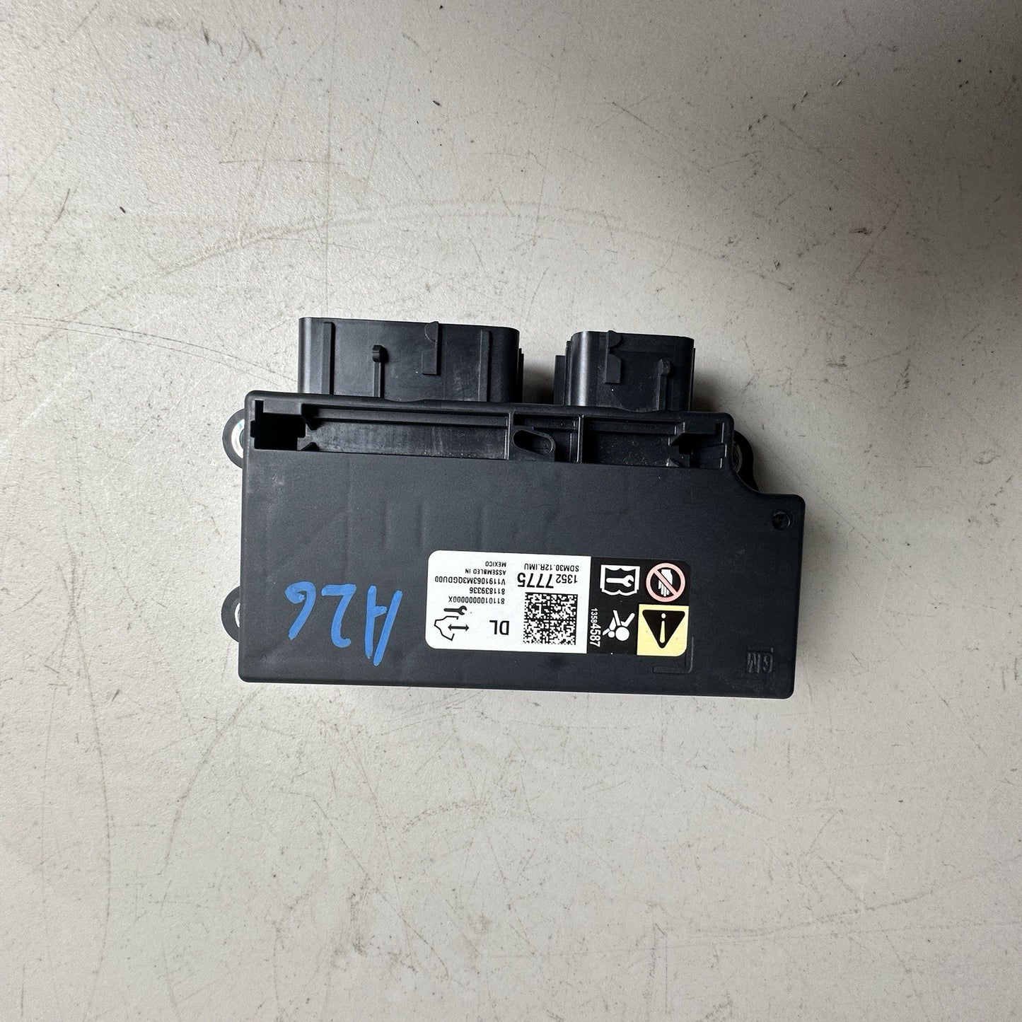 2014-2019 Chevrolet Corvette C7 OEM SRS Module 13527775