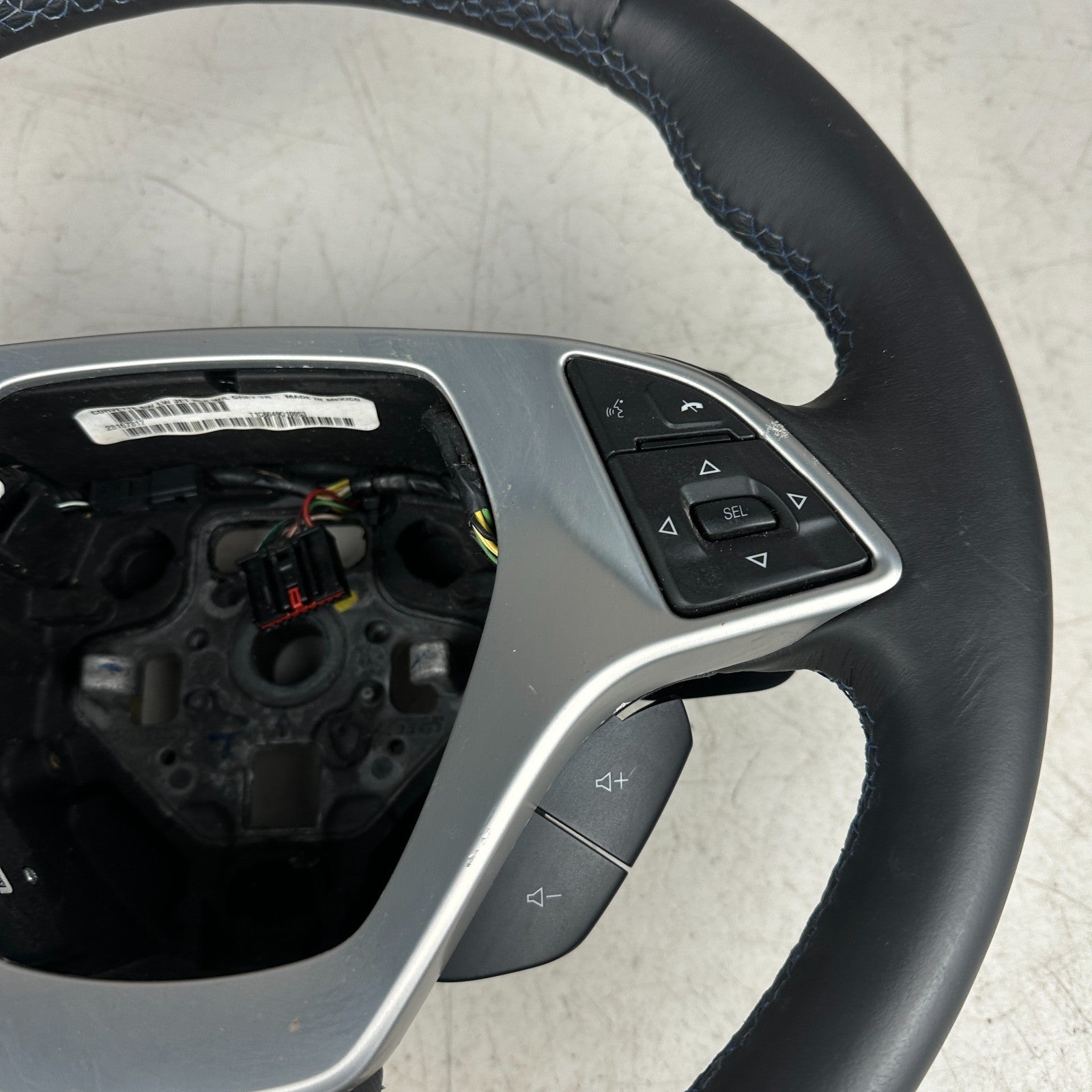 2014-15 CHEVROLET CORVETTE C7 STINGRAY MULTIFUNCTIONAL STEERING WHEEL Blue Stich