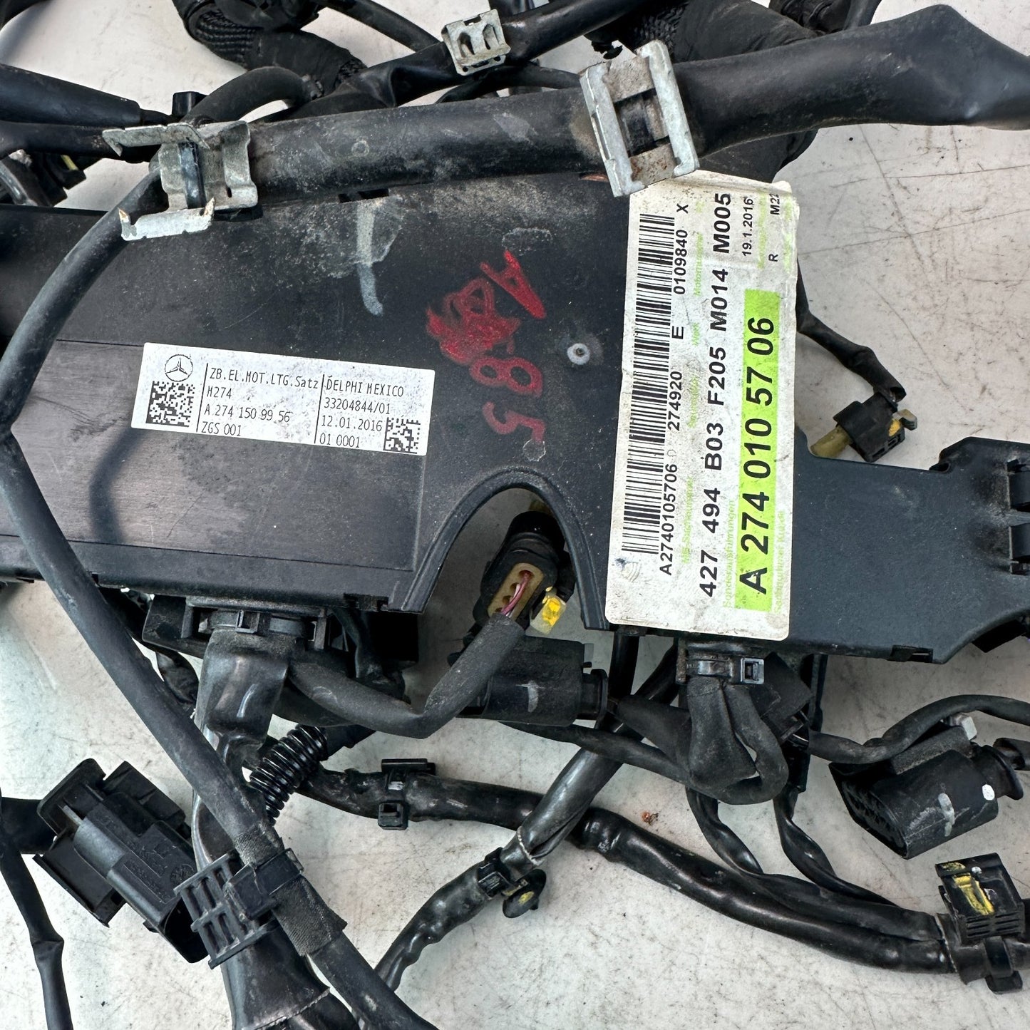 2015-2020 MERCEDES W205 C300 2.0L ENGINE BAY MOTOR WIRE WIRING HARNESS OEM