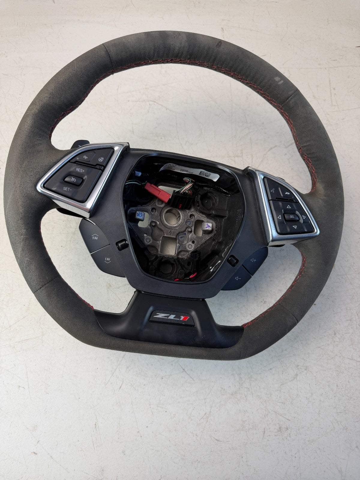 2023 CHEVROLET CAMARO ZL1 MULTIFUNCTION STEERING WHEEL BLACK ALCANTARA 23427866