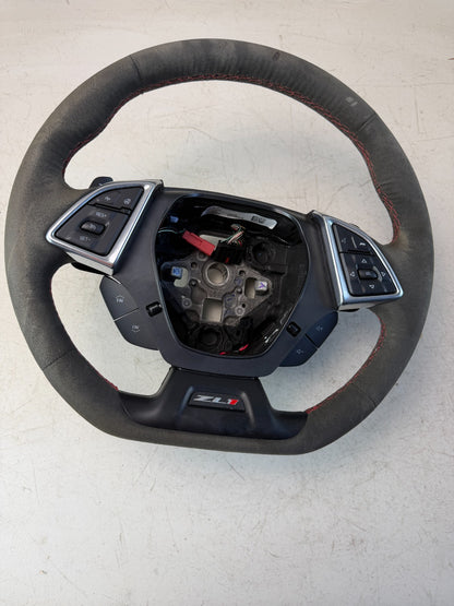 2023 CHEVROLET CAMARO ZL1 MULTIFUNCTION STEERING WHEEL BLACK ALCANTARA 23427866