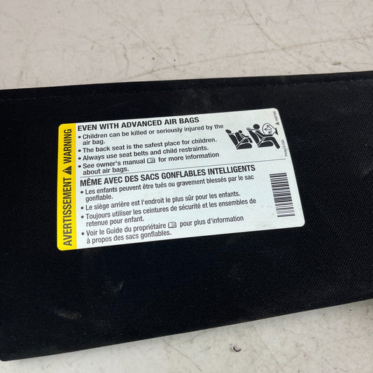 2005-2013 CHEVROLET CORVETTE FRONT RIGHT PASSENGER SUNVISOR SUN VISOR BLACK OEM
