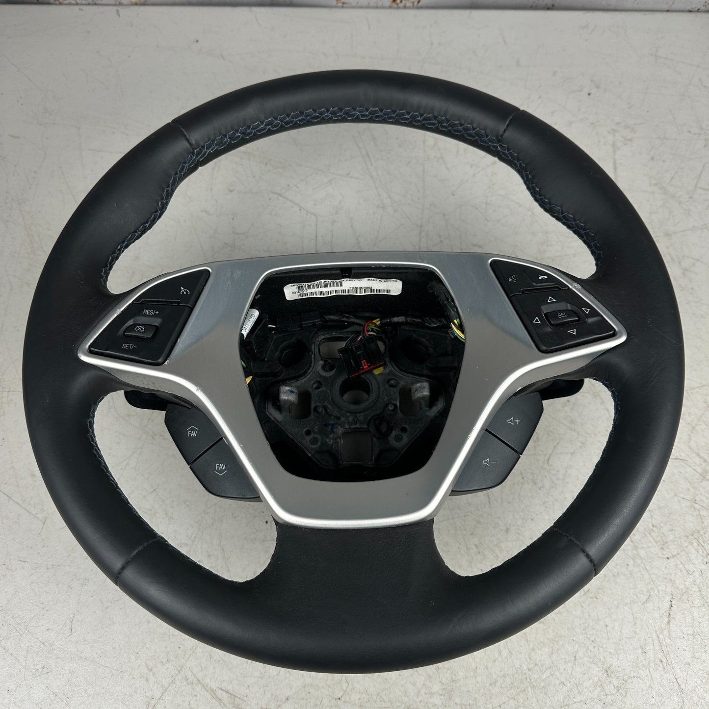 2014-15 CHEVROLET CORVETTE C7 STINGRAY MULTIFUNCTIONAL STEERING WHEEL Blue Stich