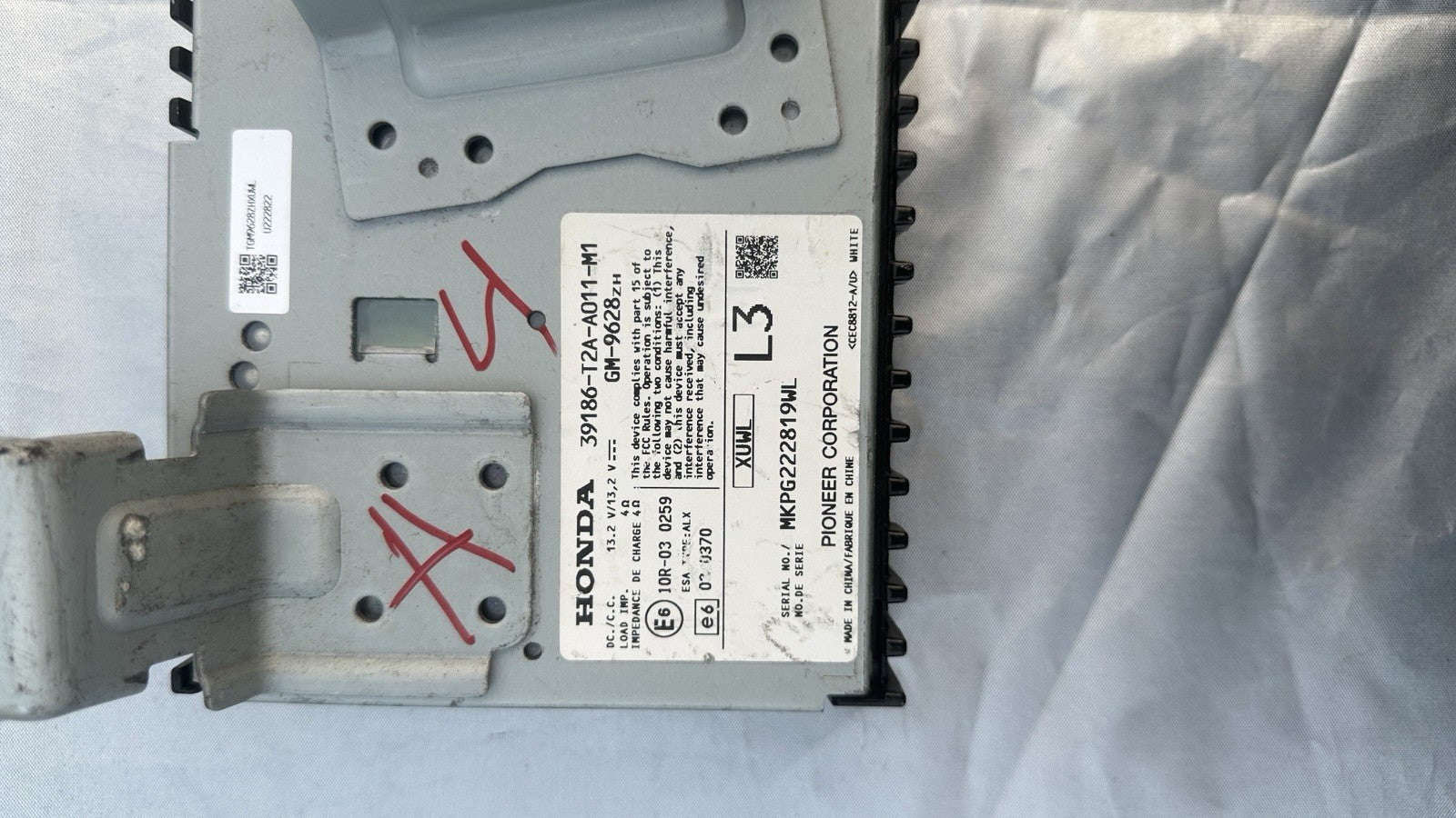 ✅2013-2015 Honda Accord Pioneer Radio Amplifier Used OEM 39186-T2A-A011-M1✅
