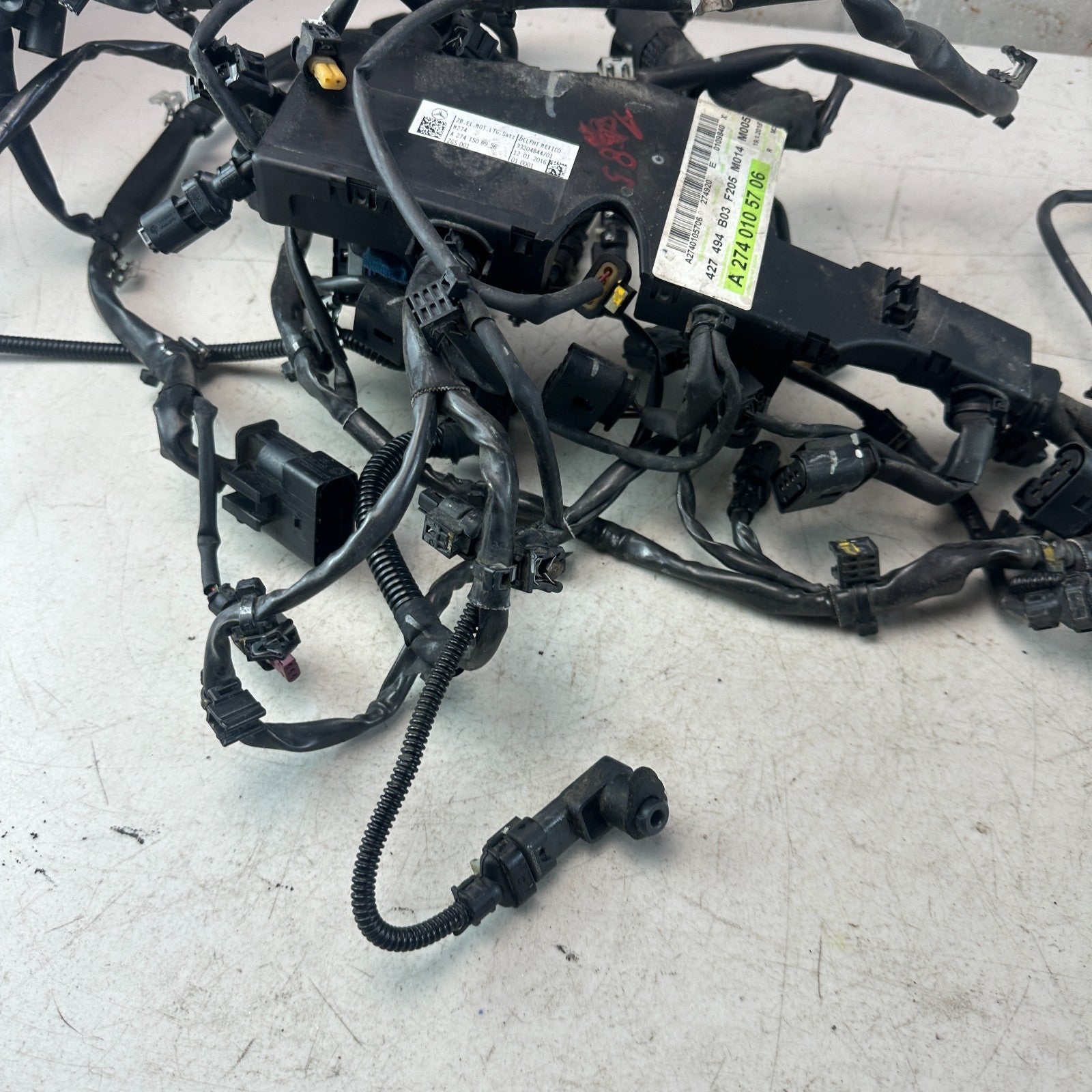 2015-2020 MERCEDES W205 C300 2.0L ENGINE BAY MOTOR WIRE WIRING HARNESS OEM