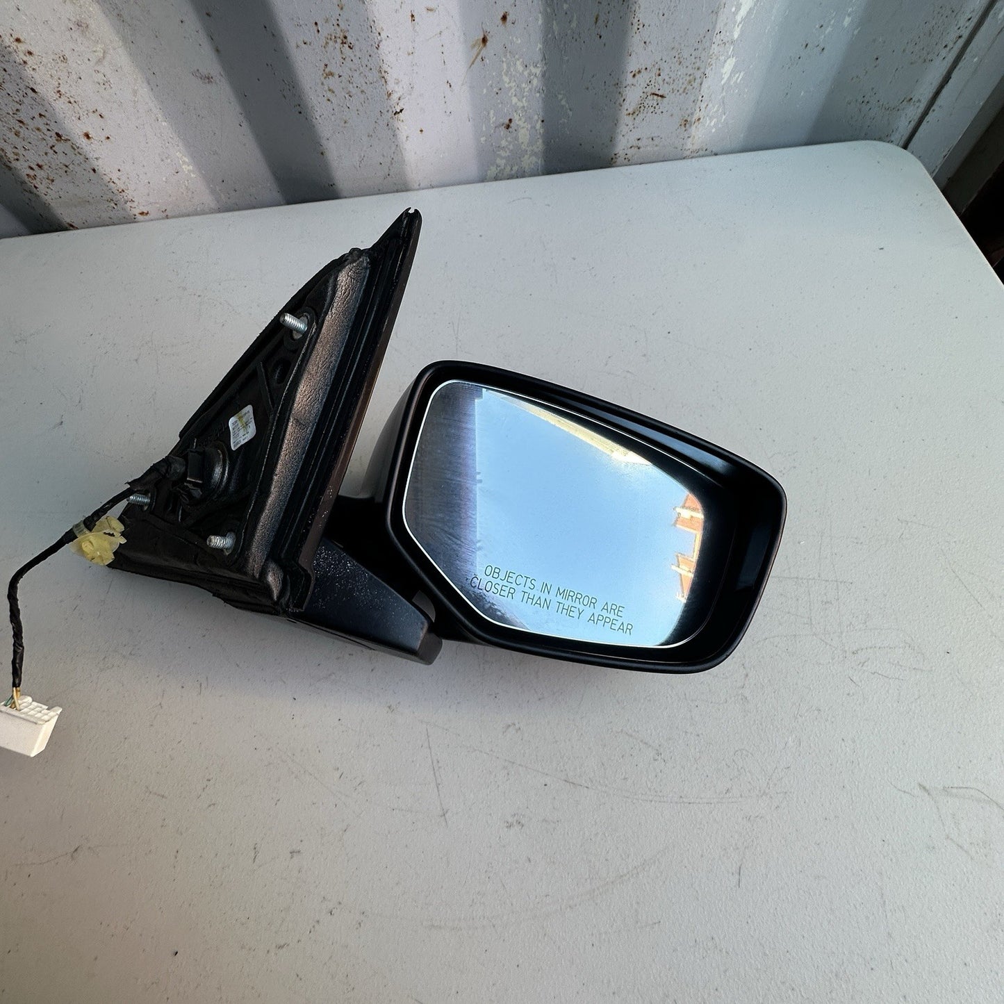 2013-2017 Honda Accord Right Passenger Mirror Assembly Black*BROKEN* OEM