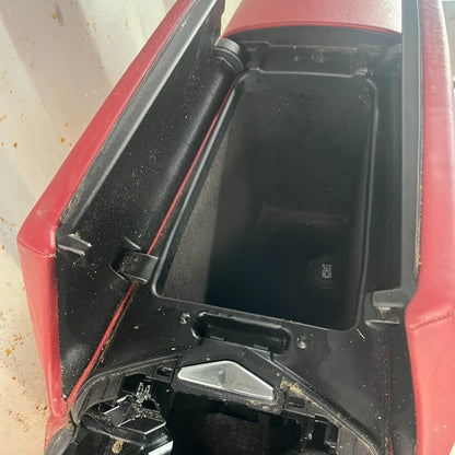 2017-2020 MASERATI LEVANTE CENTER CONSOLE BASE FRAME PANEL W/ ARMREST RED OEM