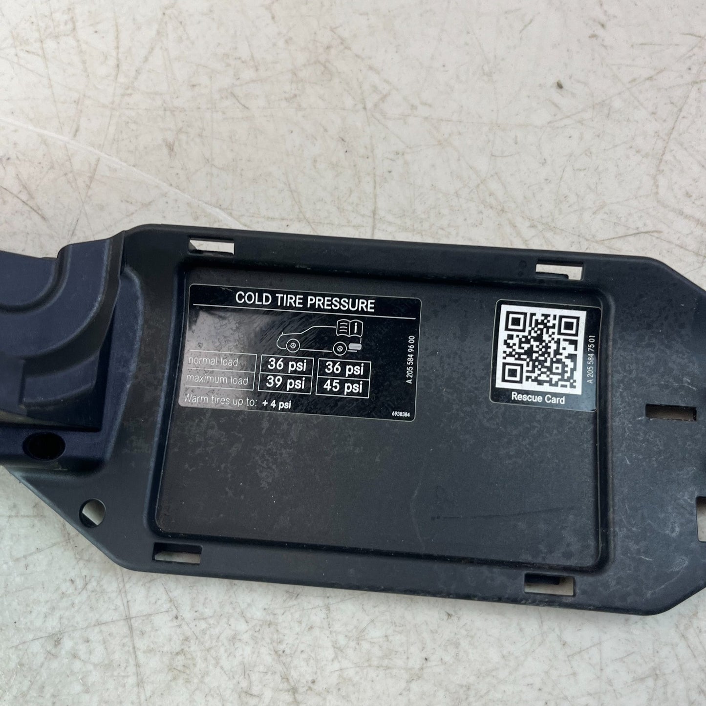 2015-2021 MERCEDES W205 C300 FUEL TANK FILLER DOOR POCKET ADAPTER A2056305403